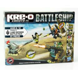 KRE-O 38953 non  GÓI TRẬN ĐỊA PHÒNG THỦ bộ đồ chơi xếp lắp ráp ghép mô hình Military Army LAND DEFENSE BATTLE PACK Quân Sự Bộ Đội 81 khối