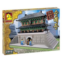 OXFORD KCH0842 0842 non  CỔNG CHONGLI. bộ đồ chơi xếp lắp ráp ghép mô hình Mini Modular 한국문화유산 숭례문(SUNGNYEMUN) Đường Phố Thu Nhỏ 889 khối