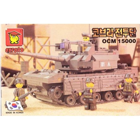 OXFORD OCM15000 15000 SLUBAN 6500 non  XE TĂNG M1A1 CỦA HÀN QUỐC bộ đồ chơi xếp lắp ráp ghép mô hình Military Army 코브라전투단 한국형K1A1전차 Quân Sự Bộ Đội 312 khối