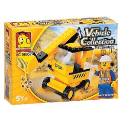 OXFORD VC06052 06052 VC3071-2 3071-2 non  MÁY XÚC bộ đồ chơi xếp lắp ráp ghép mô hình City VEHICLE COLLECTION - EXCAVATOR Thành Phố 56 khối