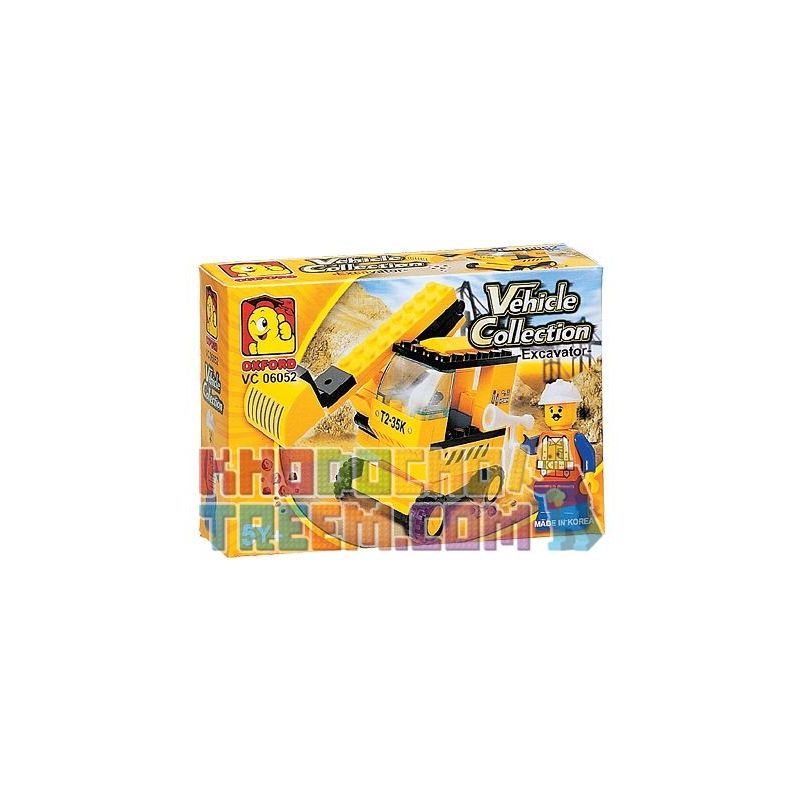 OXFORD VC06052 06052 VC3071-2 3071-2 non  MÁY XÚC bộ đồ chơi xếp lắp ráp ghép mô hình City VEHICLE COLLECTION - EXCAVATOR Thành Phố 56 khối