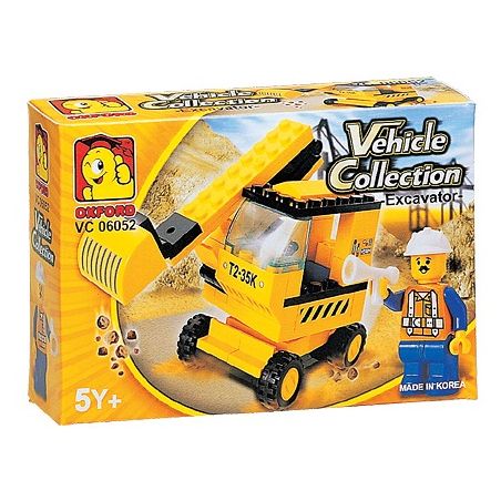 OXFORD VC06052 06052 VC3071-2 3071-2 non  MÁY XÚC bộ đồ chơi xếp lắp ráp ghép mô hình City VEHICLE COLLECTION - EXCAVATOR Thành Phố 56 khối