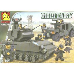 OXFORD OM3302 3302 non  TANK VÀ HUMMER bộ đồ chơi xếp lắp ráp ghép mô hình Military Army TANK AND HUMVEE Quân Sự Bộ Đội 494 khối