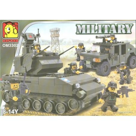 OXFORD OM3302 3302 non  TANK VÀ HUMMER bộ đồ chơi xếp lắp ráp ghép mô hình Military Army TANK AND HUMVEE Quân Sự Bộ Đội 494 khối