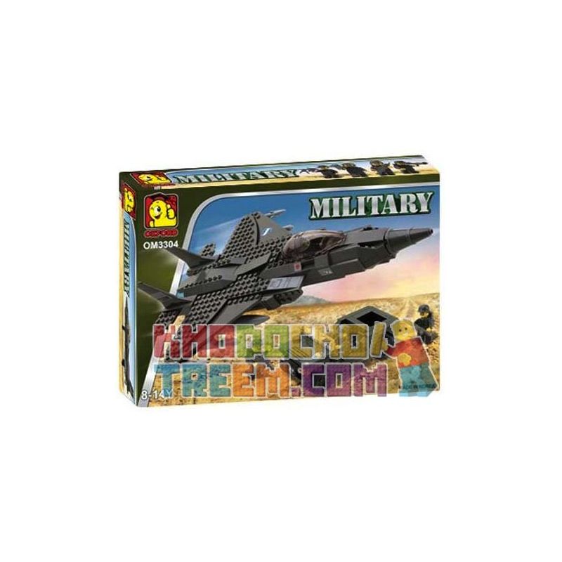 OXFORD OM3304 3304 non  MÁY BAY VÀ XE JEEP bộ đồ chơi xếp lắp ráp ghép mô hình Military Army JET AND JEEP Quân Sự Bộ Đội 364 khối