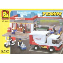 OXFORD ST3333 3333 non  BƯU ĐIỆN bộ đồ chơi xếp lắp ráp ghép mô hình City 우체국 Thành Phố