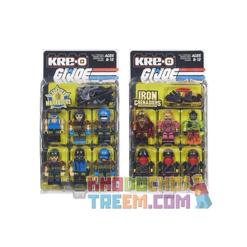 KRE-O B4672 4672 non  GÓI COMMANDO bộ đồ chơi xếp lắp ráp ghép mô hình Movie & Game CONSTRUCTION COMMANDOS PACK Phim Và Trò Chơi
