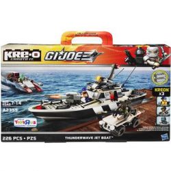 KRE-O A2355 2355 non  THUYỀN ĐẨY PHẢN LỰC NƯỚC LEIBO bộ đồ chơi xếp lắp ráp ghép mô hình Movie & Game THUNDERWAVE JET BOAT CONSTRUCTION SET Phim Và Trò Chơi 226 khối