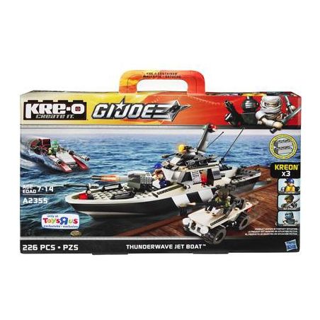 KRE-O A2355 2355 non  THUYỀN ĐẨY PHẢN LỰC NƯỚC LEIBO bộ đồ chơi xếp lắp ráp ghép mô hình Movie & Game THUNDERWAVE JET BOAT CONSTRUCTION SET Phim Và Trò Chơi 226 khối