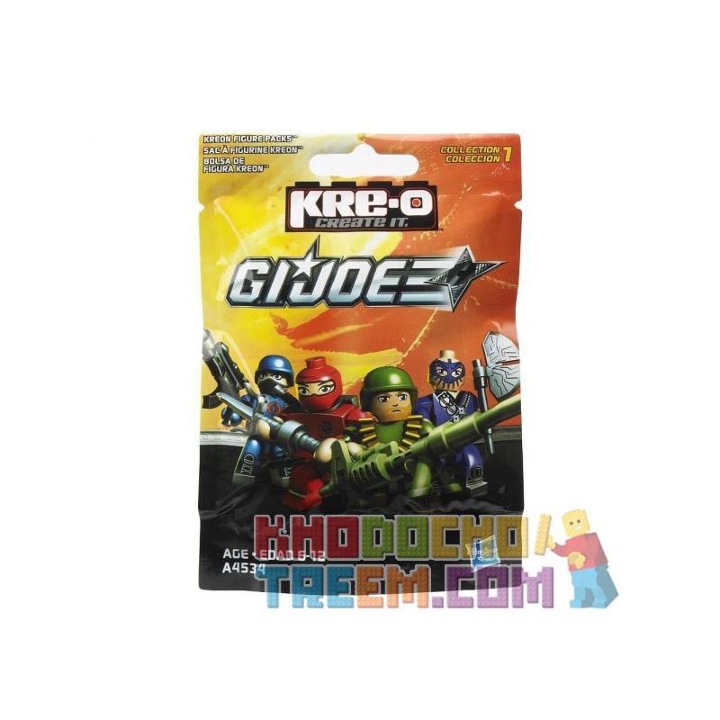 KRE-O A4534 4534 non  TÚI MINIFIGURE DÒNG 1 (NGẪU NHIÊN) bộ đồ chơi xếp lắp ráp ghép mô hình Movie & Game SERIES 1 KREON FIGURE PACK {RANDOM} Phim Và Trò Chơi 2 khối