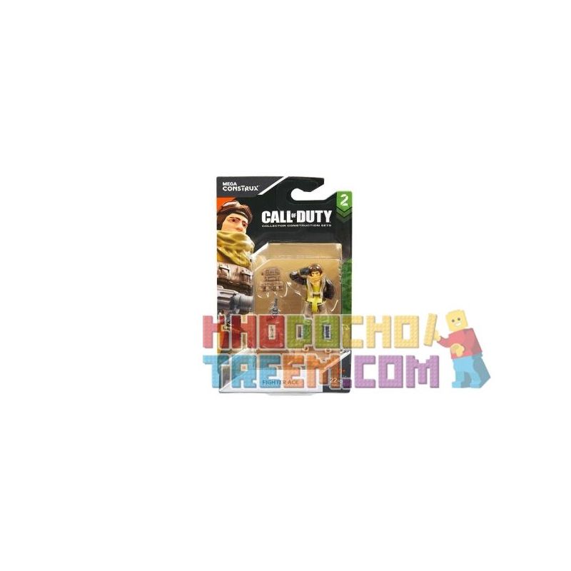 MEGA BLOKS FMG03 non  CHIẾN BINH ACE bộ đồ chơi xếp lắp ráp ghép mô hình Call Of Duty FIGHTER ACE 22 khối