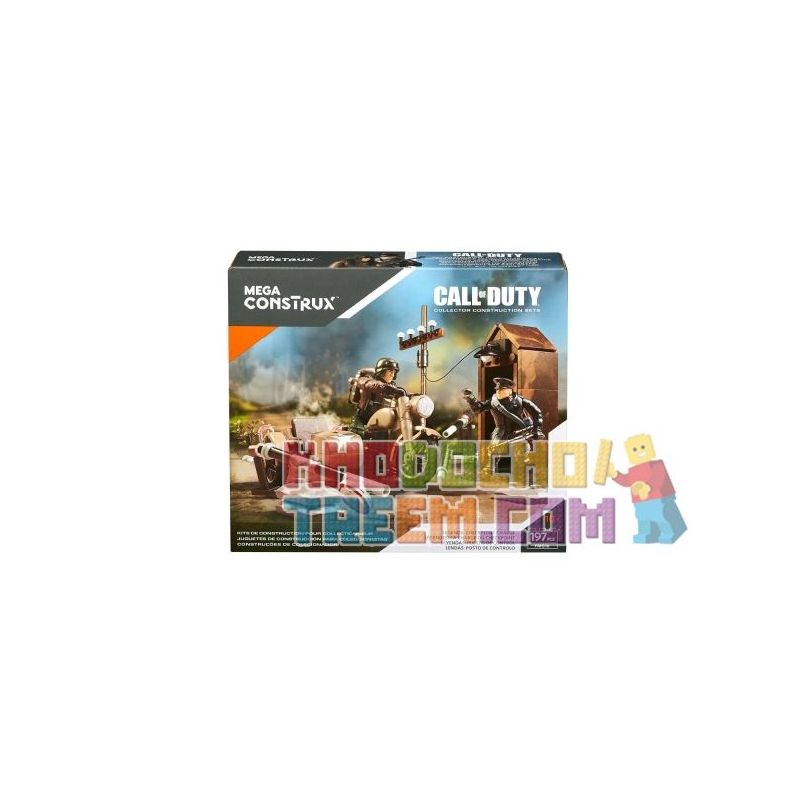 MEGA BLOKS FMG16 non  PHÍ KIỂM TRA ANH HÙNG bộ đồ chơi xếp lắp ráp ghép mô hình Call Of Duty LEGENDS CHECKPOINT CHARGE 197 khối