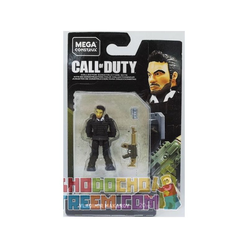 MEGA BLOKS FVF92 non  VLADIMIR MAKAROV. bộ đồ chơi xếp lắp ráp ghép mô hình Call Of Duty 20 khối