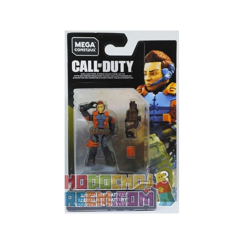 MEGA BLOKS FVF97 non  LỰC LƯỢNG ĐẶC BIỆT "PIN" bộ đồ chơi xếp lắp ráp ghép mô hình Call Of Duty SPECIALIST "BATTERY" 19 khối
