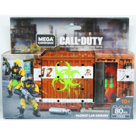 MEGA BLOKS FVG03 non  KHO VŨ KHÍ PHÒNG THÍ NGHIỆM SINH HÓA bộ đồ chơi xếp lắp ráp ghép mô hình Call Of Duty HAZMAT LAB ARMORY 80 khối
