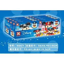 SX 3047A 3047B 3047C 3047D non  4 LOẠI MECHA MICKEY MINNIE DONALD DUCK DAISY bộ đồ chơi xếp lắp ráp ghép mô hình Disney Princess Công Chúa 629 khối
