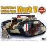 BRICKMANIA 403 non  ĐÁNH DẤU XE TĂNG V bộ đồ chơi xếp lắp ráp ghép mô hình Military Army MARK V Quân Sự Bộ Đội 703 khối