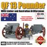 BRICKMANIA 405 non  SÚNG DÃ CHIẾN QF 13 POUNDER bộ đồ chơi xếp lắp ráp ghép mô hình Military Army Quân Sự Bộ Đội 75 khối