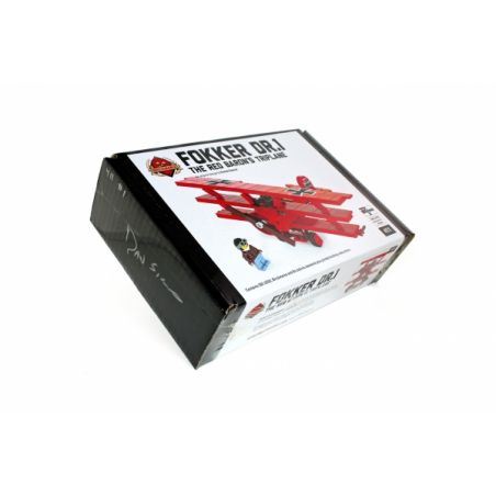 BRICKMANIA 411 non  FOKKER DR.I FIGHTER-SPECIAL RED BARON EDITION bộ đồ chơi xếp lắp ráp ghép mô hình Military Army FOKKER DR.1 - SPECIAL RED BARON EDITION Quân Sự Bộ Đội 302 khối