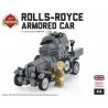BRICKMANIA 414 non  XE BỌC THÉP ROLLS-ROSS (XÁM) bộ đồ chơi xếp lắp ráp ghép mô hình Military Army ROLLS-ROYCE ARMORED CAR (GRAY) Quân Sự Bộ Đội 198 khối
