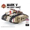 BRICKMANIA 417 non  XE TĂNG HẠNG NẶNG MARK V bộ đồ chơi xếp lắp ráp ghép mô hình Military Army MARK V (HEAVY TANK) Quân Sự Bộ Đội 759 khối