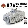 BRICKMANIA 419 non  BỂ A7V bộ đồ chơi xếp lắp ráp ghép mô hình Military Army A7V TANK Quân Sự Bộ Đội 892 khối