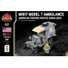 BRICKMANIA 437 non  XE CỨU THƯƠNG M1917 MODEL bộ đồ chơi xếp lắp ráp ghép mô hình Military Army M1917 MODEL T AMBULANCE Quân Sự Bộ Đội 206 khối
