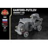 BRICKMANIA 444 non  XE BỌC THÉP GARFORD-PUTILOV bộ đồ chơi xếp lắp ráp ghép mô hình Military Army GARFORD-PUTILOV ARMORED CAR Quân Sự Bộ Đội 281 khối