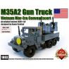 BRICKMANIA 1003 non  XE TẢI VŨ TRANG M35A2 bộ đồ chơi xếp lắp ráp ghép mô hình Military Army M35A2 GUN TRUCK Quân Sự Bộ Đội 326 khối