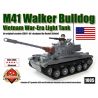 BRICKMANIA 1005 non  XE TĂNG HẠNG NHẸ M41 WALKER BULLDOG bộ đồ chơi xếp lắp ráp ghép mô hình Military Army M41 WALKER BULLDOG LIGHT TANK Quân Sự Bộ Đội 677 khối
