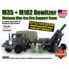 BRICKMANIA 1006B non  GÓI CHIẾN ĐẤU LỰU PHÁO M35 + M102 bộ đồ chơi xếp lắp ráp ghép mô hình Military Army M35 + M102 HOWITZER BATTLE PACK Quân Sự Bộ Đội 478 khối