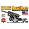 BRICKMANIA 1009 non  LỰU PHÁO M102 bộ đồ chơi xếp lắp ráp ghép mô hình Military Army M102 HOWITZER Quân Sự Bộ Đội 115 khối