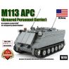 BRICKMANIA 1010 non  TÀU SÂN BAY BỌC THÉP M113 bộ đồ chơi xếp lắp ráp ghép mô hình Military Army M113 ARMORED PERSONNEL CARRIER Quân Sự Bộ Đội 451 khối