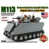 BRICKMANIA 1010B non  XE TẤN CÔNG BỌC THÉP M113 bộ đồ chơi xếp lắp ráp ghép mô hình Military Army M113 ARMORED CAVALRY ASSAULT VEHICLE Quân Sự Bộ Đội 503 khối