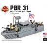 BRICKMANIA 1015 non  PBR 31 MKII-TÀU TUẦN TRA bộ đồ chơi xếp lắp ráp ghép mô hình Military Army PBR 31 MKII – PATROL BOAT RIVER Quân Sự Bộ Đội 653 khối