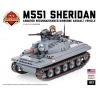 BRICKMANIA 1017 non  XE TĂNG M551 SHERIDAN bộ đồ chơi xếp lắp ráp ghép mô hình Military Army Quân Sự Bộ Đội 538 khối