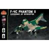 BRICKMANIA 1031 non  MÁY BAY CHIẾN ĐẤU-ĐÁNH CHẶN SIÊU THANH F-4 PHANTOM II bộ đồ chơi xếp lắp ráp ghép mô hình Military Army F-4C PHANTOM II SUPERSONIC JET INTERCEPTOR Quân Sự Bộ Đội 1290 khối