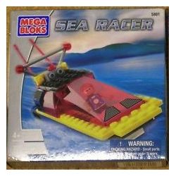 MEGA BLOKS 5801 non  CHÈO THUYỀN TRÊN BIỂN bộ đồ chơi xếp lắp ráp ghép mô hình SEA RACER 73 khối