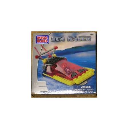 MEGA BLOKS 5801 non  CHÈO THUYỀN TRÊN BIỂN bộ đồ chơi xếp lắp ráp ghép mô hình SEA RACER 73 khối
