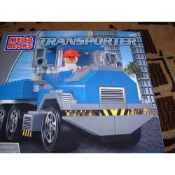 MEGA BLOKS 5803 non  NGƯỜI VẬN CHUYỂN bộ đồ chơi xếp lắp ráp ghép mô hình City TRANSPORTER Thành Phố 95 khối