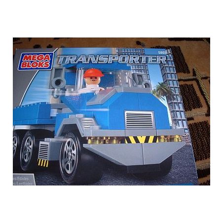 MEGA BLOKS 5803 non  NGƯỜI VẬN CHUYỂN bộ đồ chơi xếp lắp ráp ghép mô hình City TRANSPORTER Thành Phố 95 khối