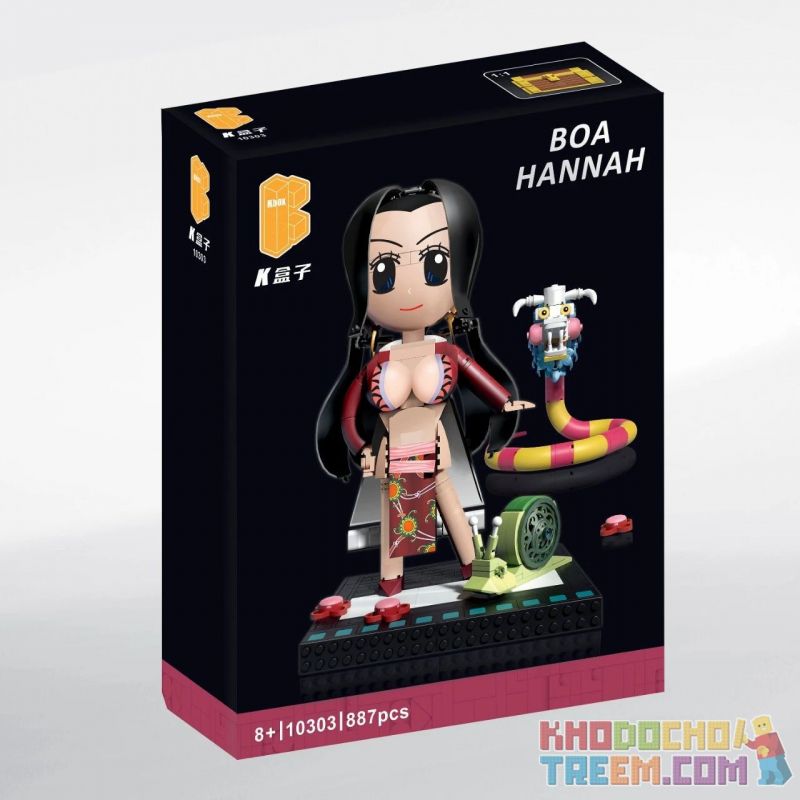 K BOX 10303 non  HOÀNG HẬU NAMI MASARU bộ đồ chơi xếp lắp ráp ghép mô hình One Piece BOA HANNAH Đảo Hải Tặc 887 khối