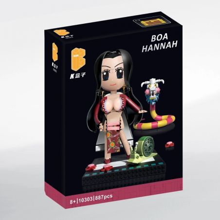 K BOX 10303 non  HOÀNG HẬU NAMI MASARU bộ đồ chơi xếp lắp ráp ghép mô hình One Piece BOA HANNAH Đảo Hải Tặc 887 khối