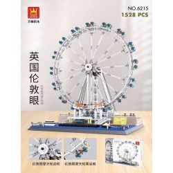 WANGE 6215 non  LONDON EYE. bộ đồ chơi xếp lắp ráp ghép mô hình Creator THE LONDON EYE Sáng Tạo 1528 khối