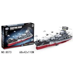Winner 8073 non  TÀU CHIẾN LƯỢC bộ đồ chơi xếp lắp ráp ghép mô hình Military Army FIGHTING BOAT BATTLESHIP Quân Sự Bộ Đội 1981 khối