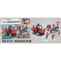 Winner 5112 non  XE MÁY CHỮA CHÁY ĐA CHỨC NĂNG bộ đồ chơi xếp lắp ráp ghép mô hình Fire Rescure FIRE FIGHTERS Cứu Hỏa 267 khối