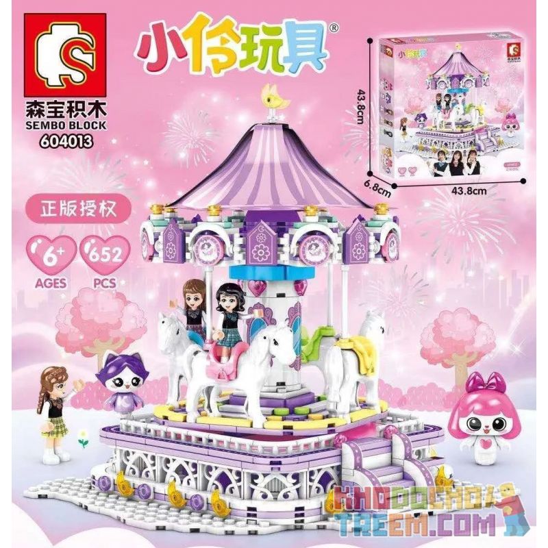 SEMBO 604013 non  BĂNG CHUYỀN bộ đồ chơi xếp lắp ráp ghép mô hình  Các Bạn Gái 652 khối