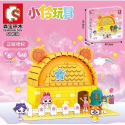 SEMBO 604014 non  ĐỒ CHƠI TIỂU LINH 604014 bộ đồ chơi xếp lắp ráp ghép mô hình  Các Bạn Gái 640 khối