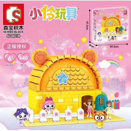 SEMBO 604014 non  ĐỒ CHƠI TIỂU LINH 604014 bộ đồ chơi xếp lắp ráp ghép mô hình  Các Bạn Gái 640 khối