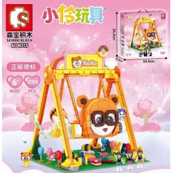 SEMBO 604015 non  SWING MÙA HÈ VÀ bộ đồ chơi xếp lắp ráp ghép mô hình  Các Bạn Gái 1293 khối